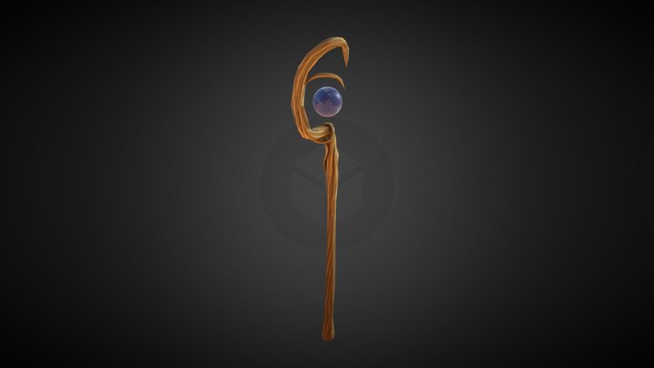 Magical Staff 3D Model