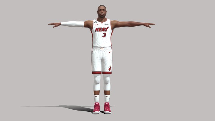 T-Pose rigged Malcolm Brogdon Boston Celtics NBA 3D model animated rigged