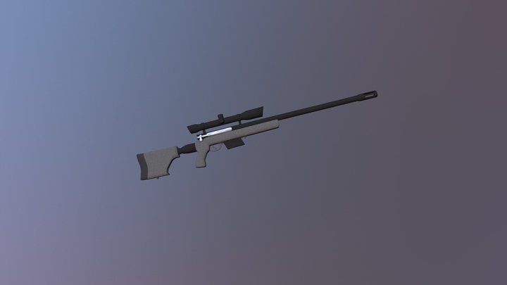 Tac50 Sniper Rifle 3D Model