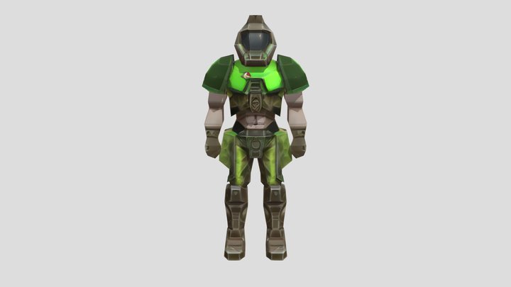 Quake 3 DoomSlayer 3D Model