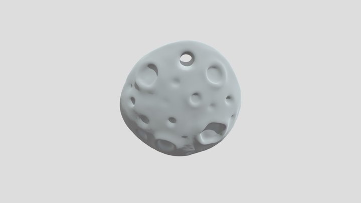 Cratered Moon crewing 3D Model