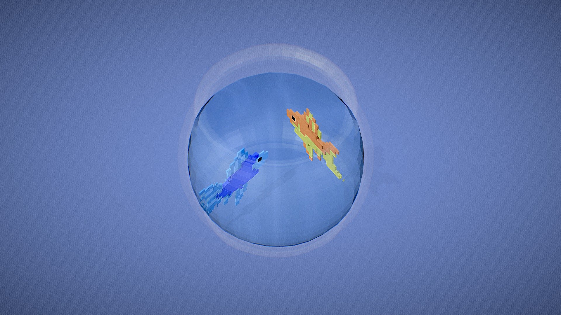Fish Bowl Low Poly