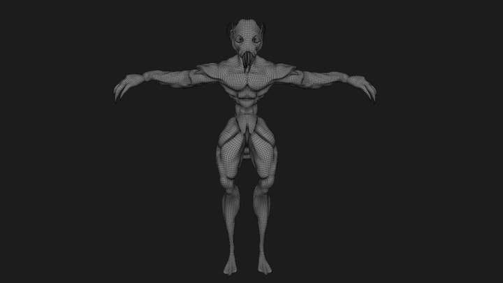 Alien_Asset_for_download_(CC0) 3D Model