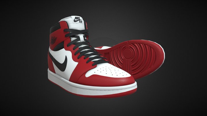 Air Jordan1-retro-HighTop Sneakers 3D Model