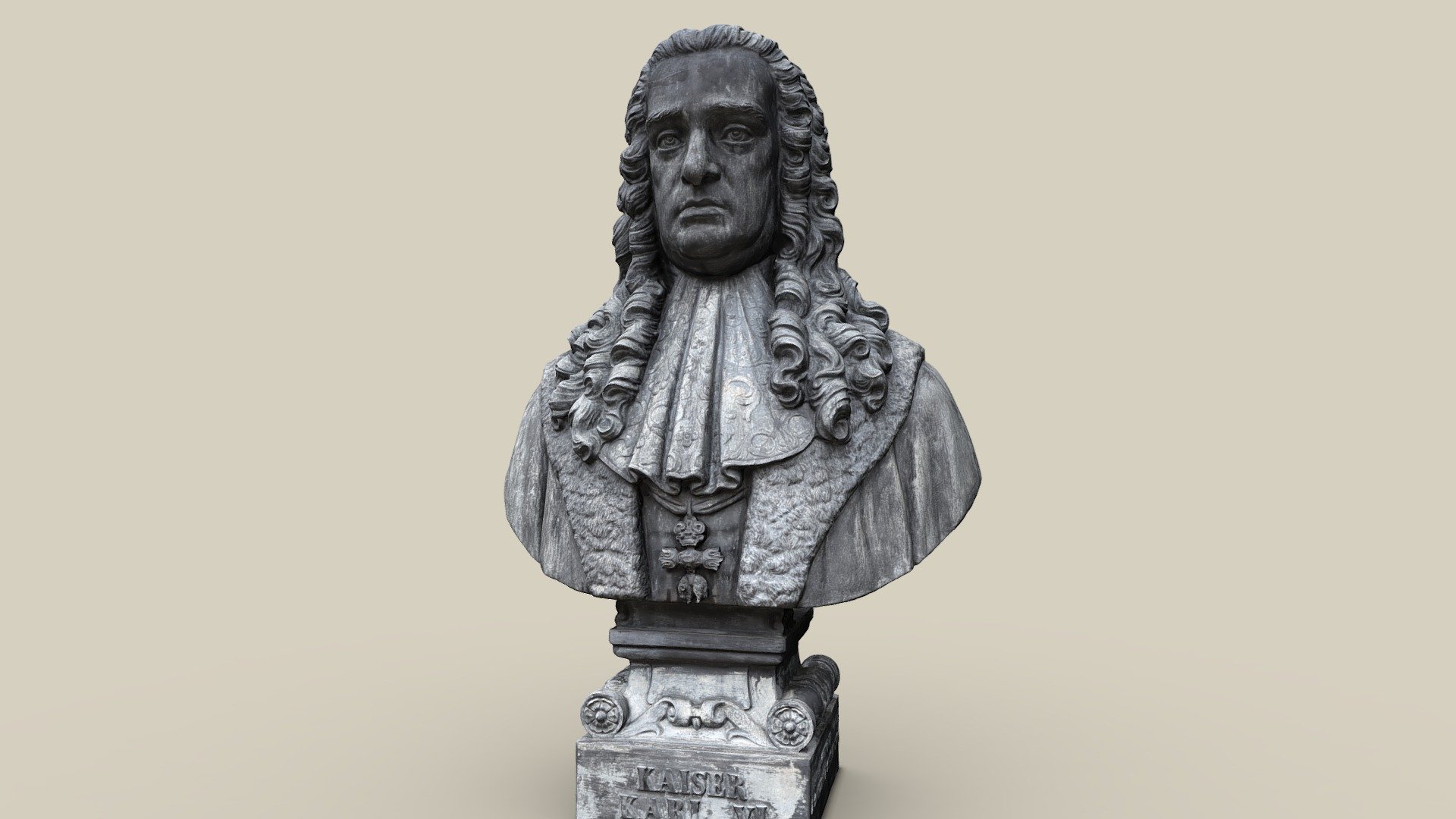 Büste Karl VI. — Sketchfab embed 3D viewer