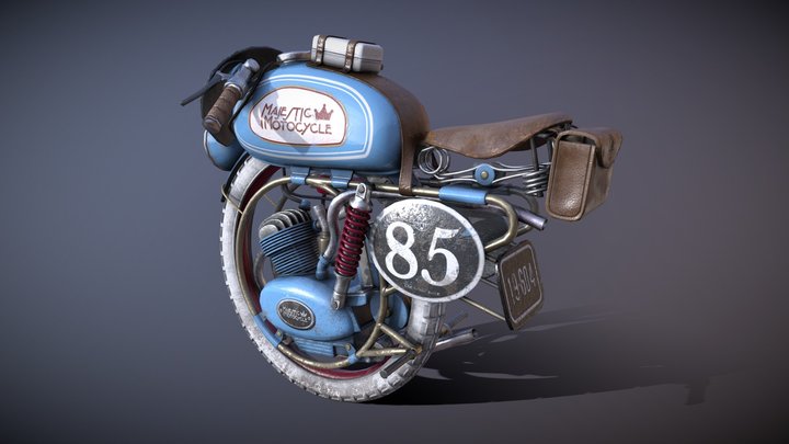 Vintage Monobike (Monobikechallenge) 3D Model