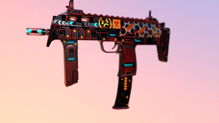 Mp7 3D Model