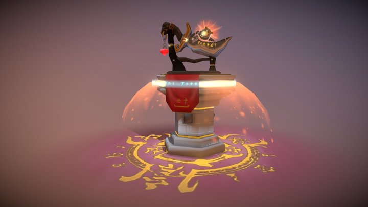 Ashetraybringer - low poly dagger 3D Model