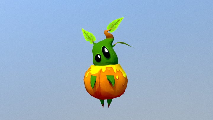 Pumkon - A Pumpkin Spirit 3D Model