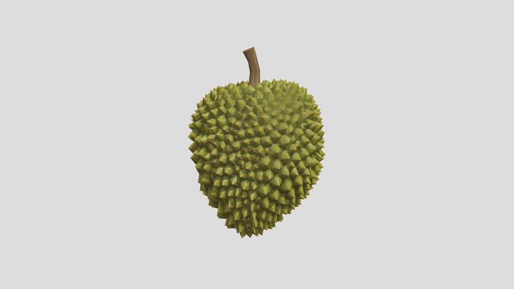 Low Poly Game Ready Durian 3D Model