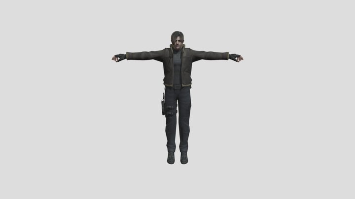 PC Computer - Resident Evil 4 - Leon Coat 3D Model