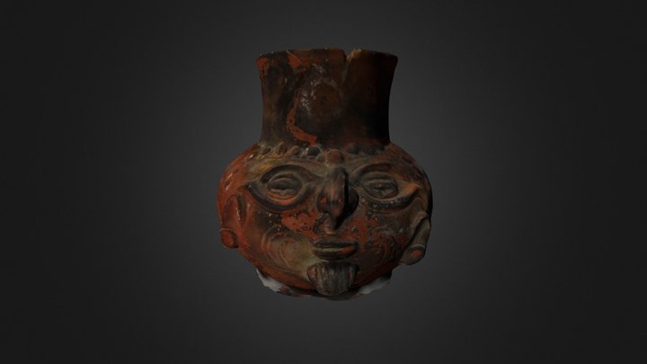 Plumbate Vessel with Face 3D Model