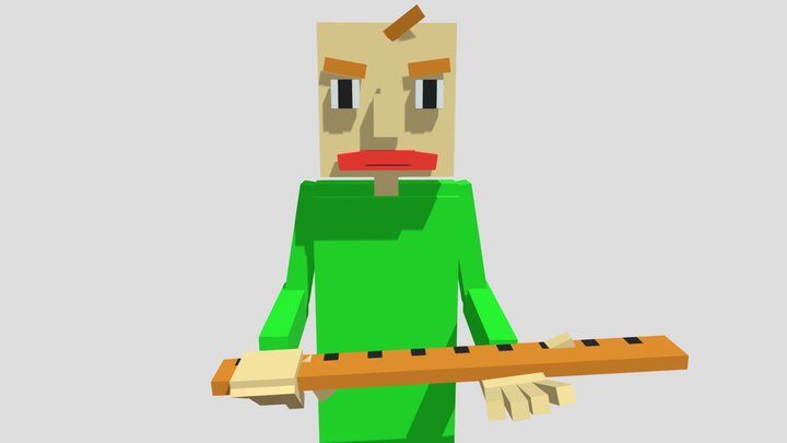 Minecraft Baldi v3 3D Model