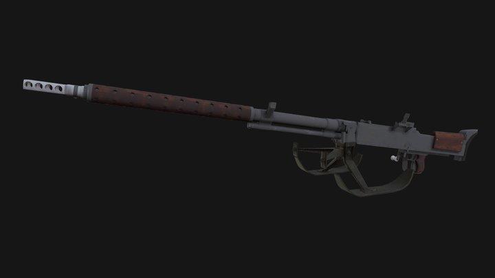 Lahti-l39 Antitank rifle 3D Model
