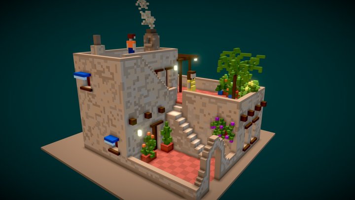 Adobe House 3D Model