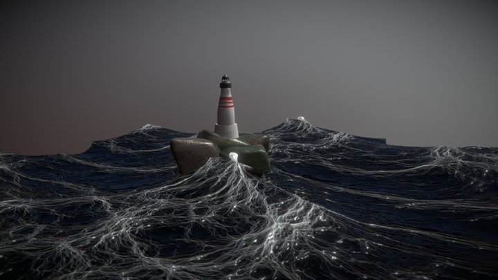lıghthouse ocean 3D Model