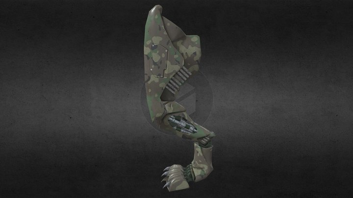 Robotic Animal Leg 3 3D Model