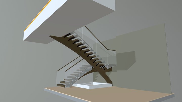 Jain Model Curved Glass 3D Model