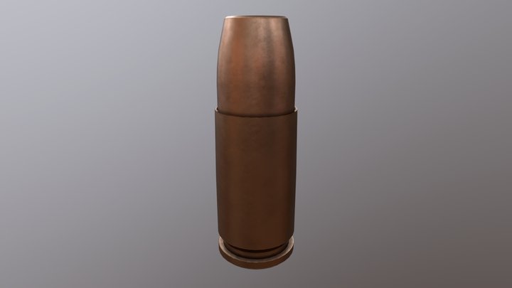 Bullet 9x19 3D Model