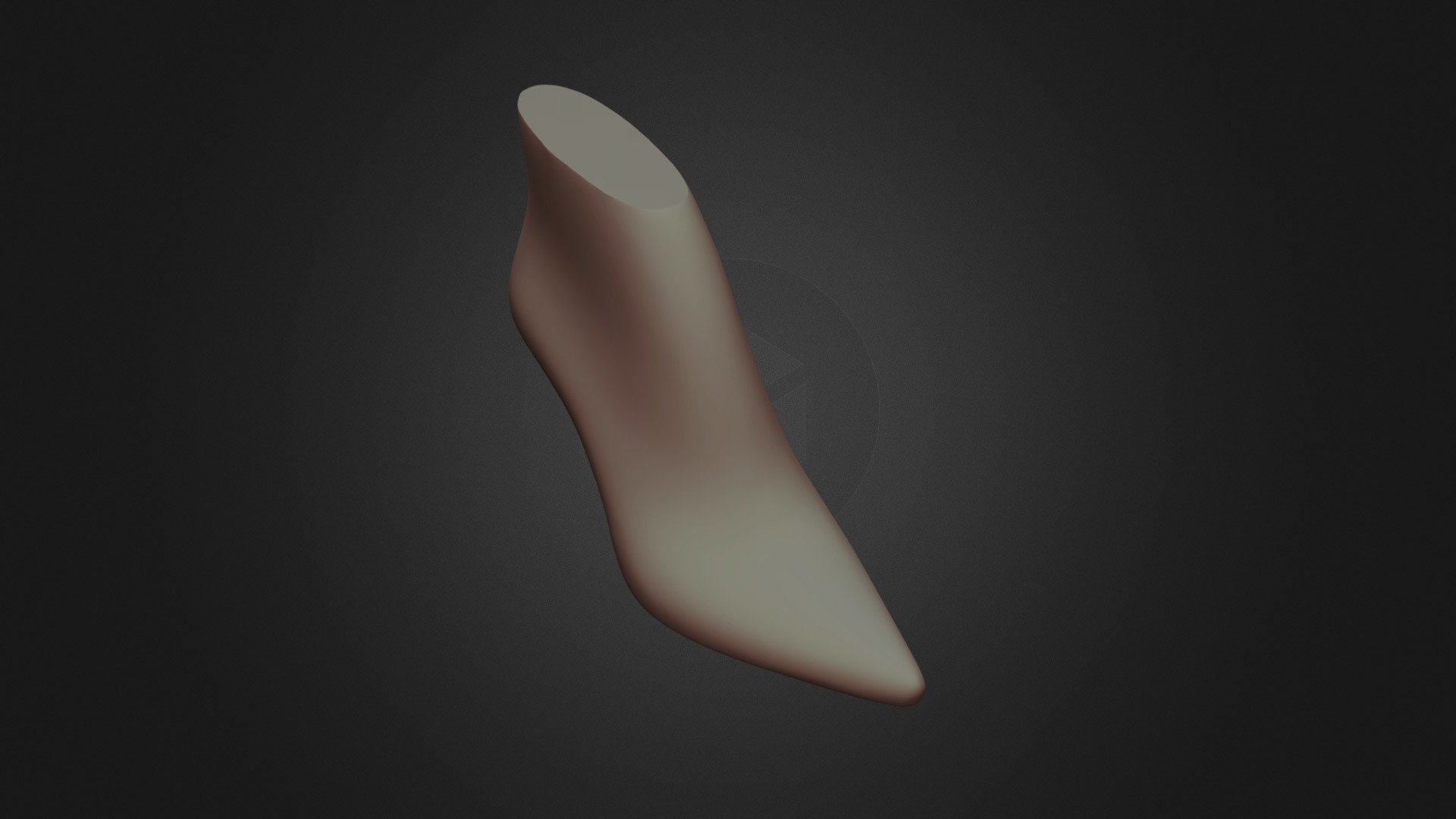 Women's Pointed High Heels Toe Shoe Last 3D STL - 3D model by iShoeLast ...