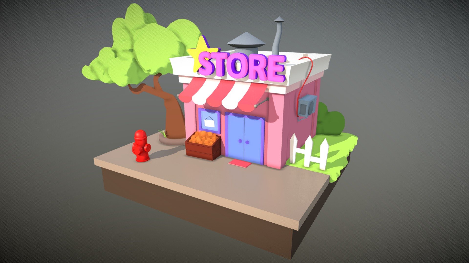 Little Store - Download Free 3D model by Autonarch [ce3019e] - Sketchfab