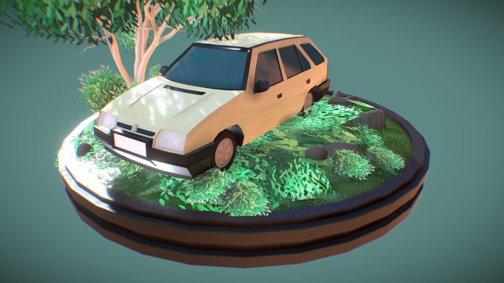 skoda favorit 1993 3D Model