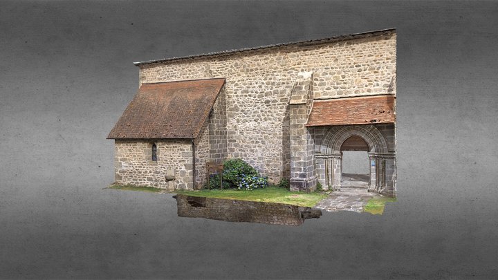 Eglise Saint-Etienne - Maisonnisses (Creuse) 3D Model