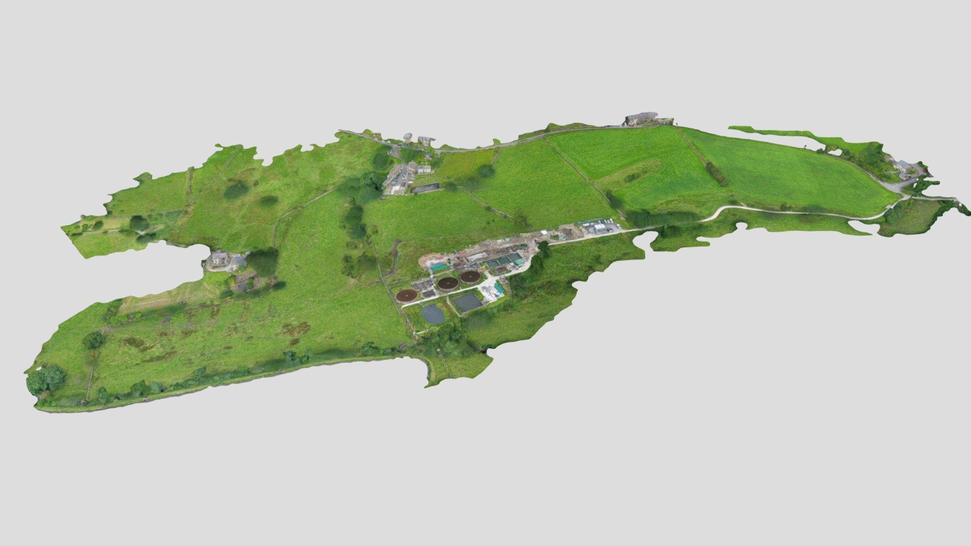 1835 Hayfield Simplified 3d Mesh