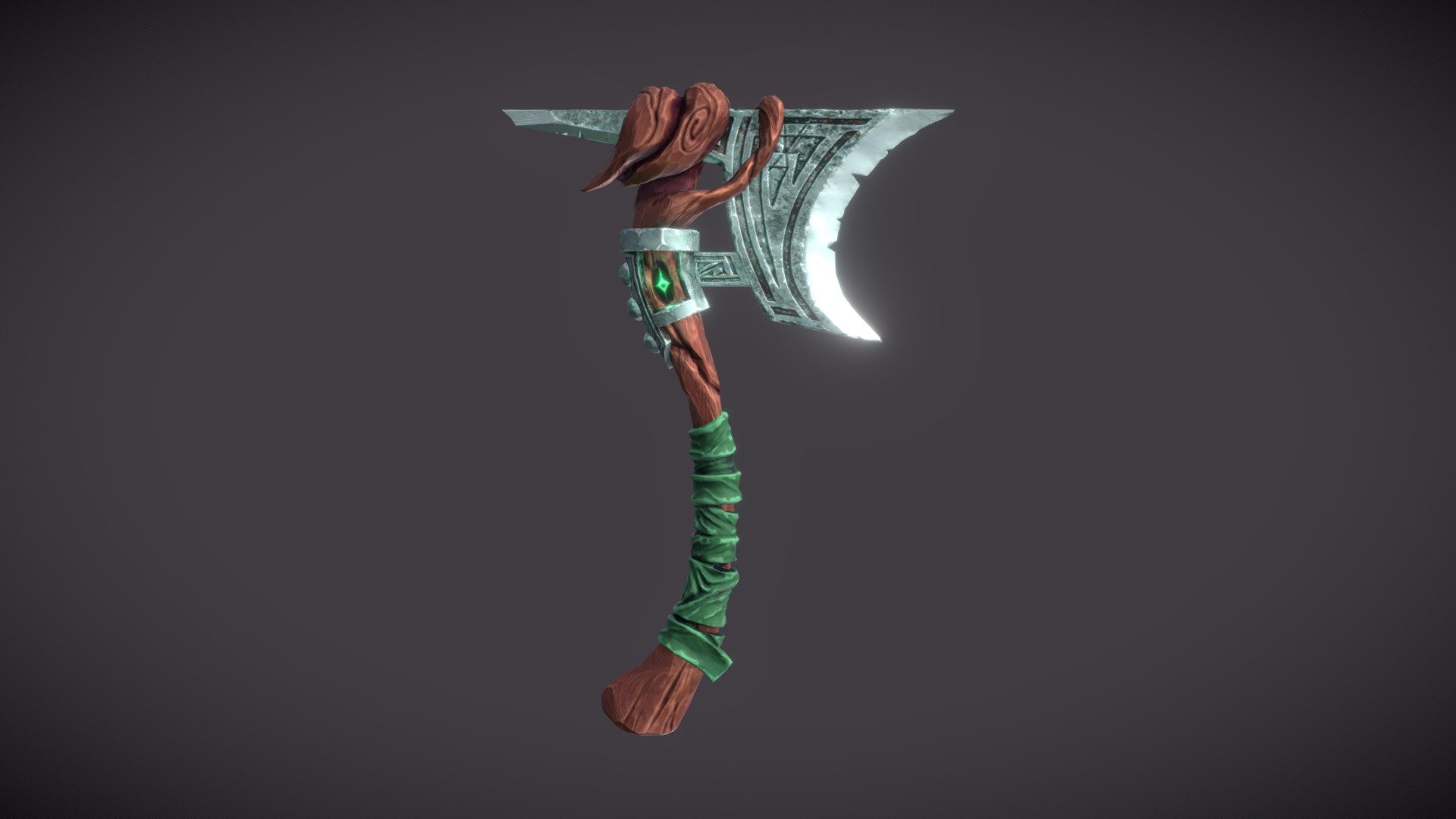 Overgrown Axe - 3D model by TLaCroix [ce35aa9] - Sketchfab