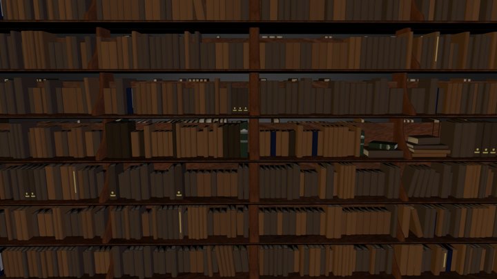 Bookshelf 3D Model