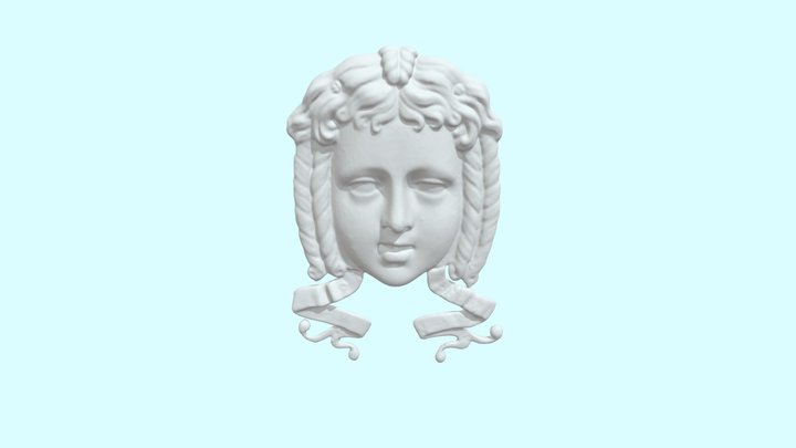 Academical Village Pavilion VI Face of Apollo 3D Model