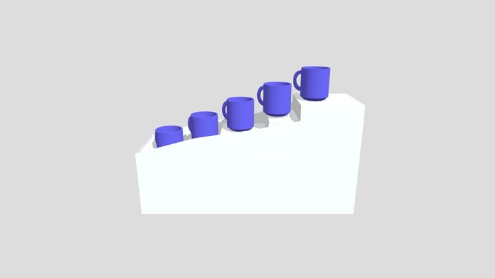 low poly cup 3D Model
