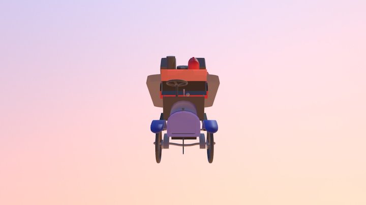 Camion Garford & DeLorean Time Machine 3D Model