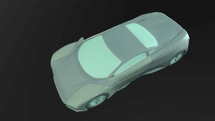 Peugeot Onyx no texture 3D Model
