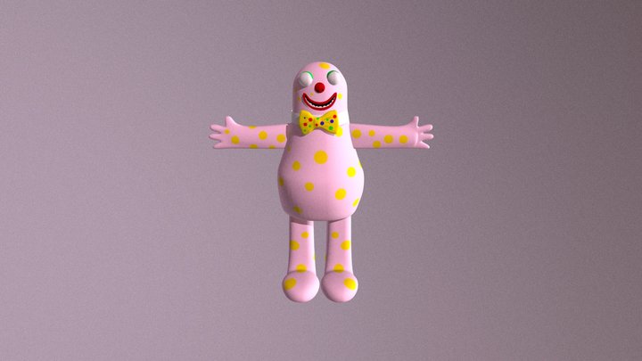 Mr Blobby 3D replica 3D Model