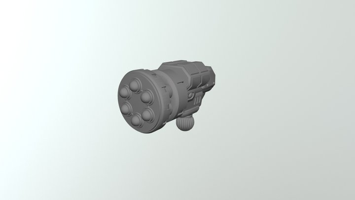 Rebel 28mm VPR Weapon- 6-Pack Round Launcher 3D Model