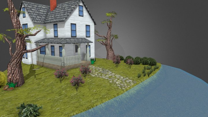 DAE Diorama - Grandma's House 3D Model