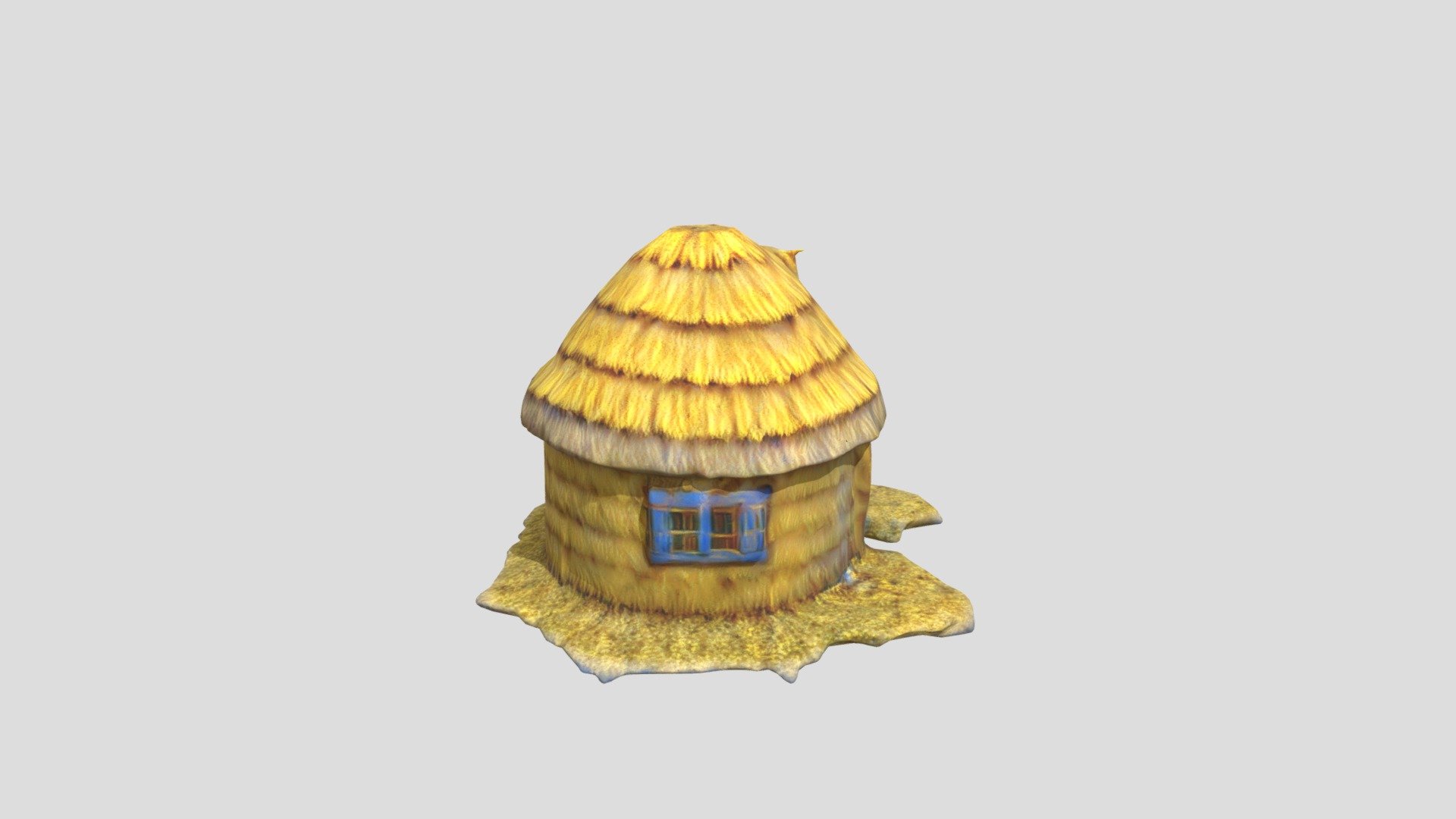 Straw House L Download Free 3D model by stefanorivera [ce3aaff