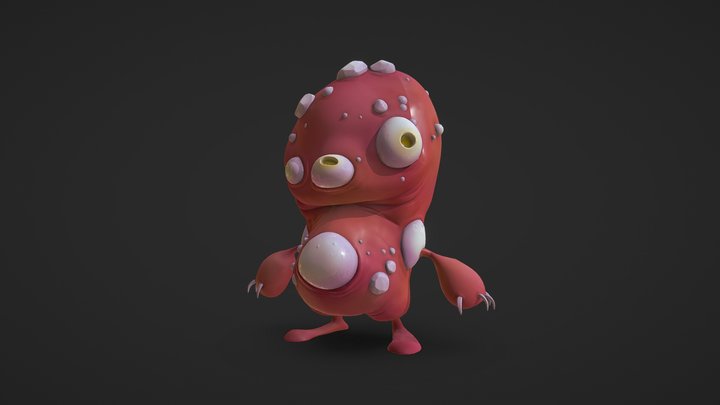 Creature Box buttons 3D Model