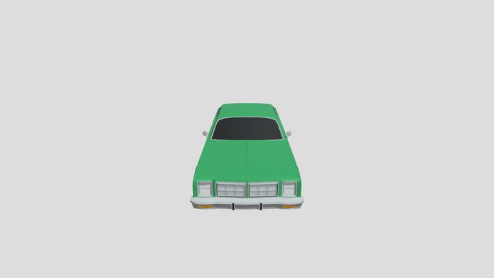 Dodge Monaco 1977 lowpoly for 3D-printing
