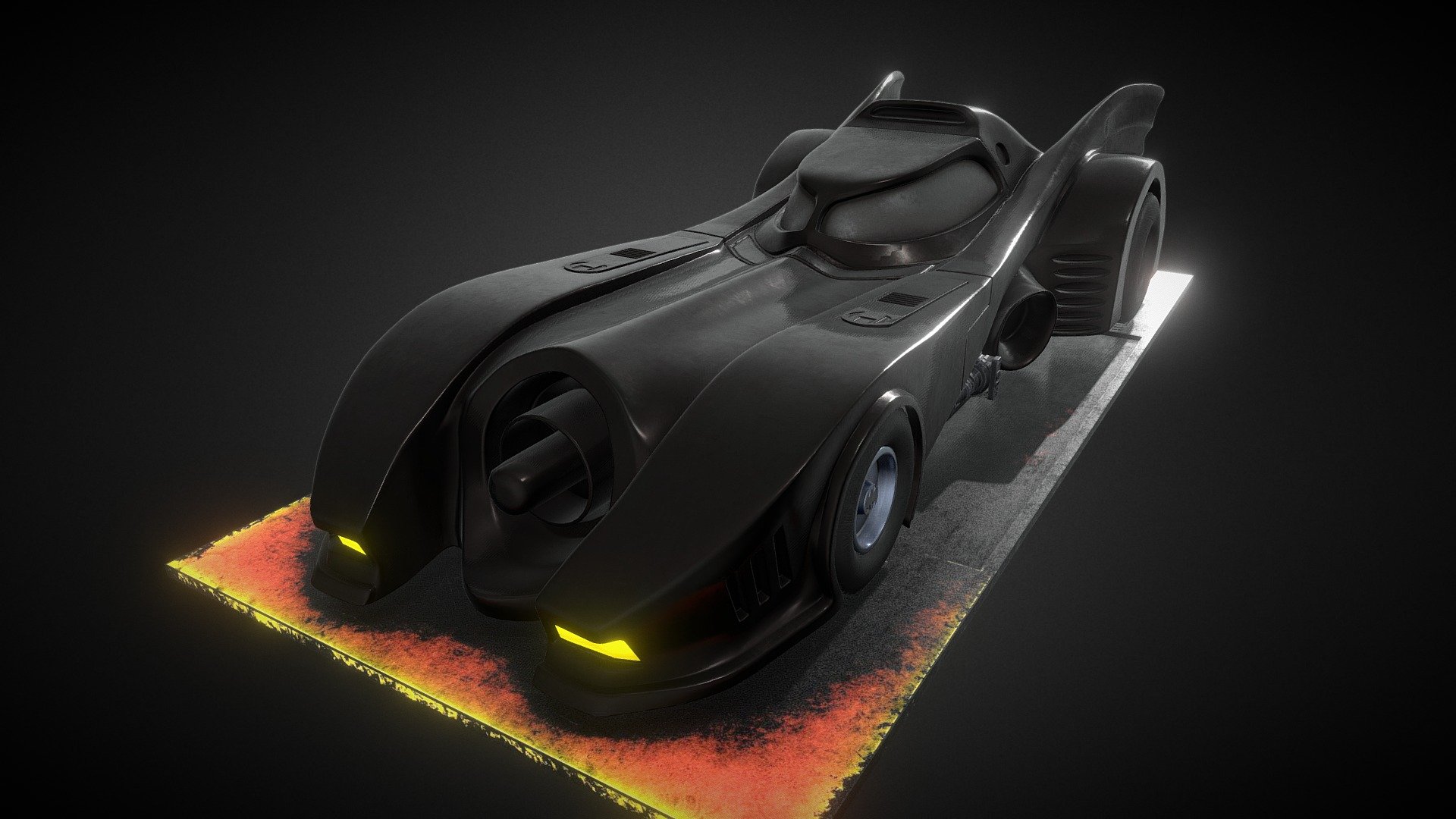 Batmobile 1989 Batman - 3D model by Guxart3D (@gusxart) [ce3cdc1]