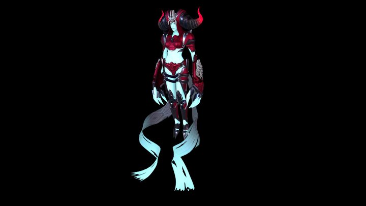 Necromancer Girl 3D Model