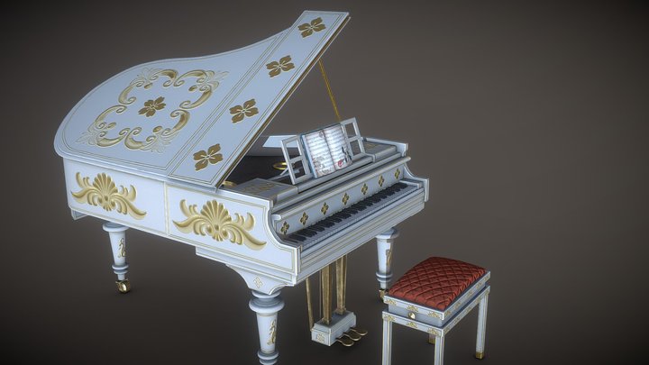 Royal Piano 3D Model