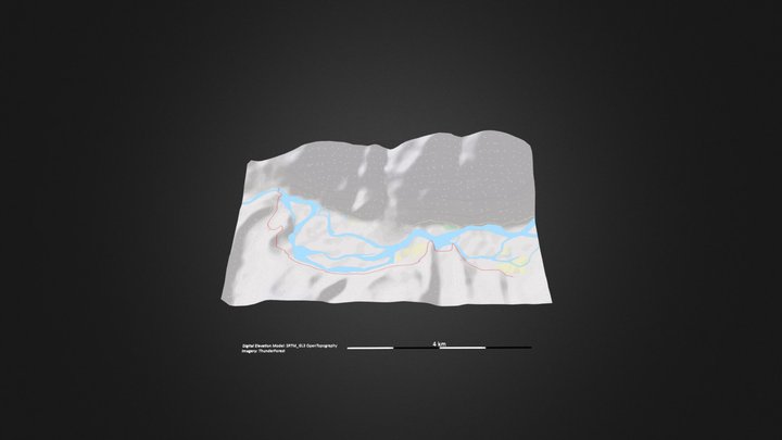 波密岗云杉林_等高地图 – Gratis 3D-model STL