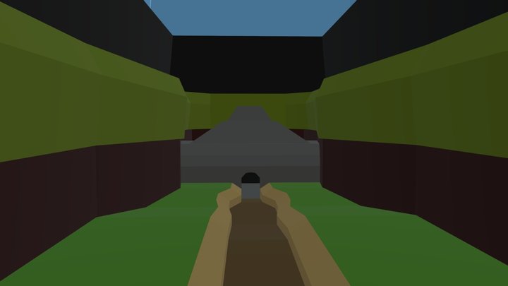 N64 Ruins Blockout 3D Model