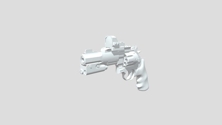 Smith & Wesson R8 Revolver -  only 3D Model 3D Model