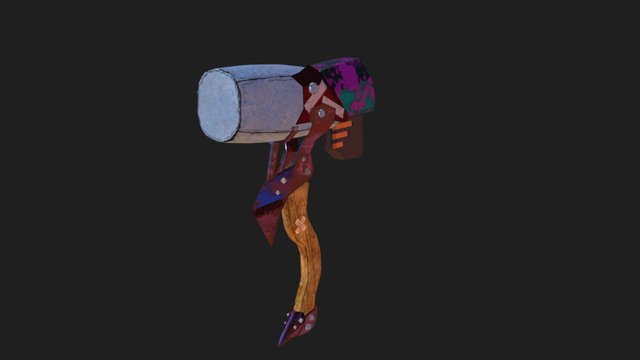 Krieg's war hammer shotgun 3D Model