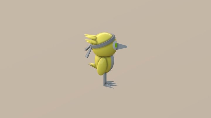 Springer the Bird 3D Model