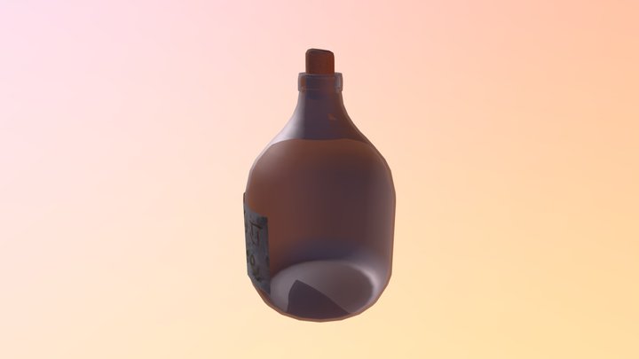 Potion/bottle - Textured 3D Model