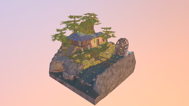 DAE Diorama - By the Ocean 3D Model